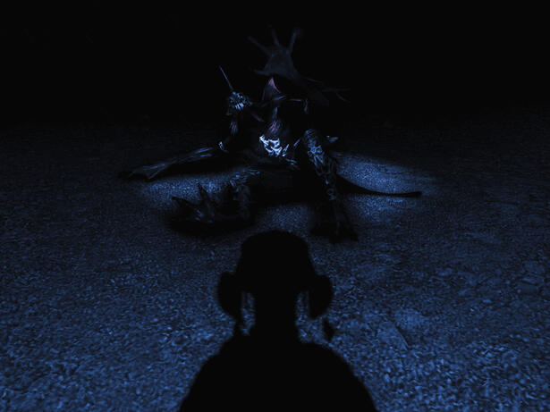 Rendition of an Arbozu on the hunt for Sahagin.