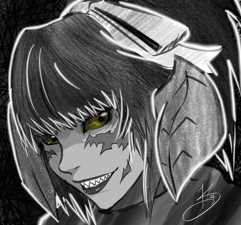 Artistic rendition of An Arbozu, baring it's teeth. By Omen