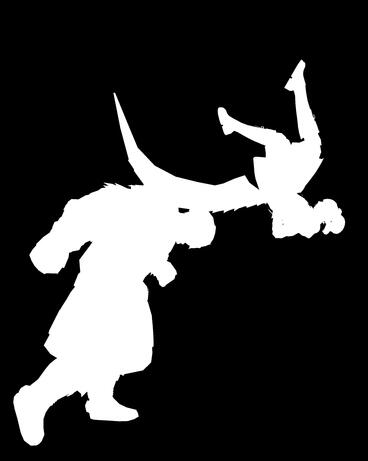 Silhouette of a Brass Blade hunt.